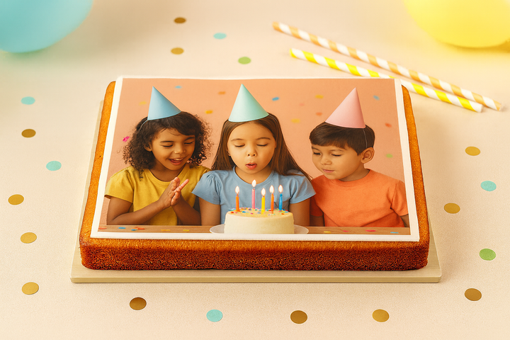 Migdałowa masa dekoracyjna na tort - prostokąt