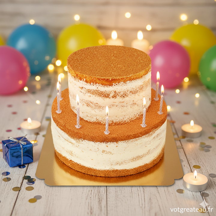 Naked Cake dwupiętrowy