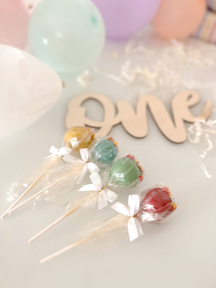 Kolorowe Cake Pops z konfetti (12 sztuk)