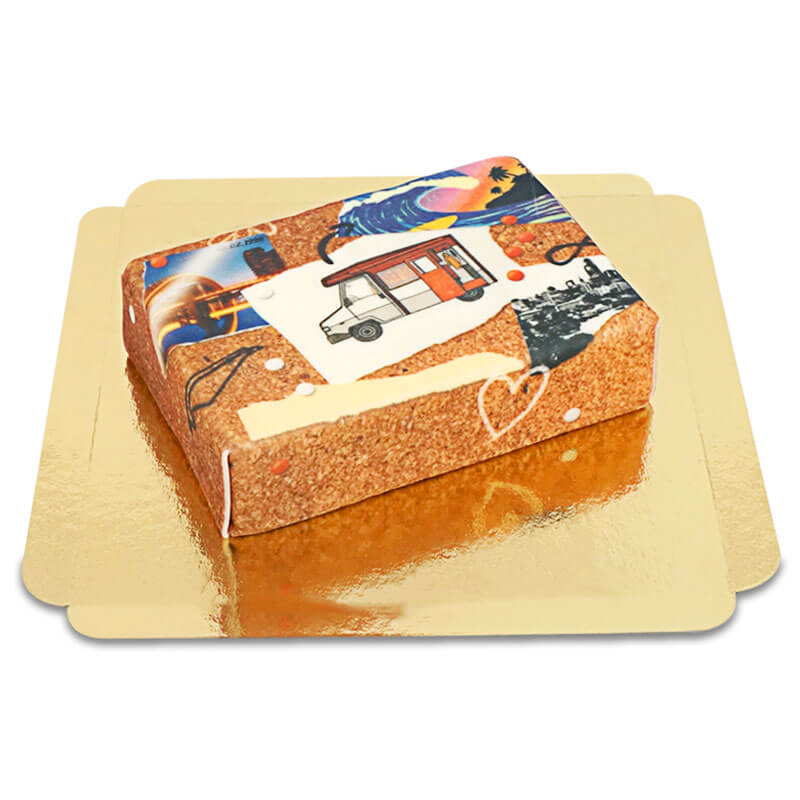Tort tablica z camping tripu