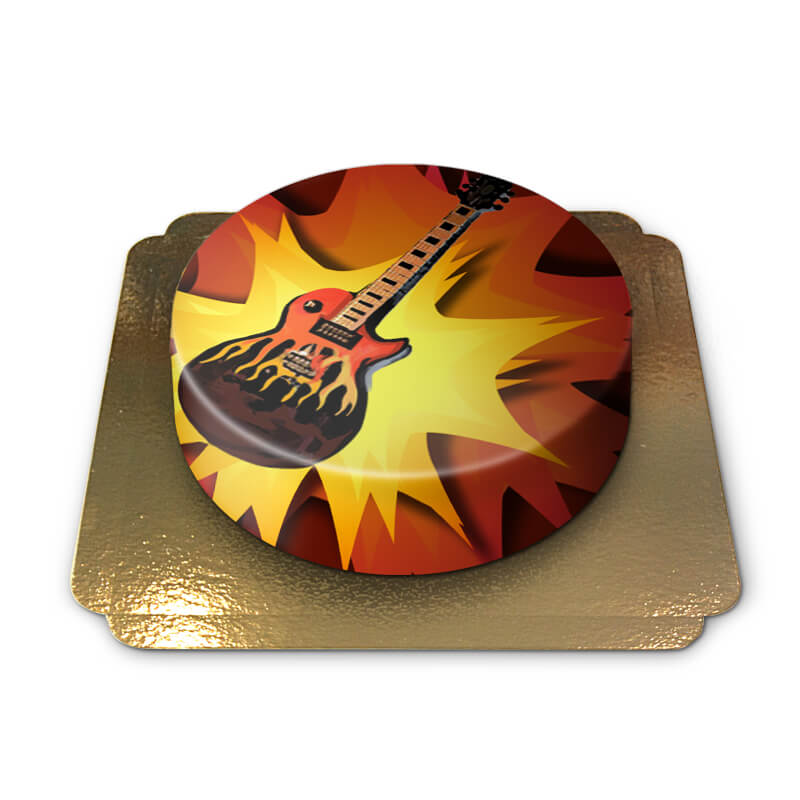 Tort z gitarą elektryczną