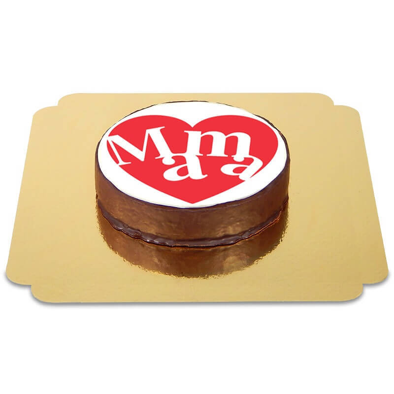 Tort czekoladowy - serce dla mamy