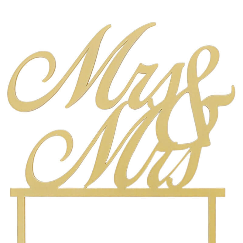 Topper na tort Mrs. & Mrs.