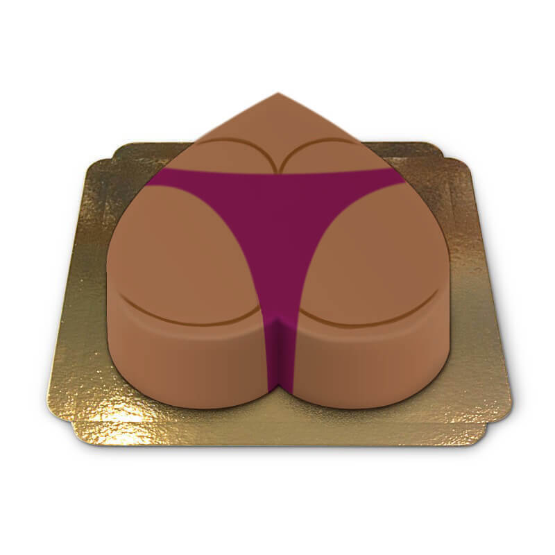 Tort pupa w ciemnoróżowym bikini