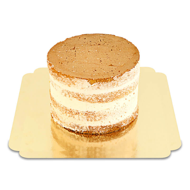 Naked Cake Brzoskwinia-Marakuja – różne rozmiary z crunch-ciastkiem