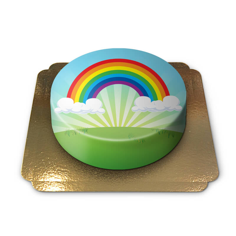 Tęczowy tort
