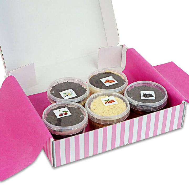 Próbki smakowe tortów „Czekoladowy Mix” (zestaw 5 sztuk)