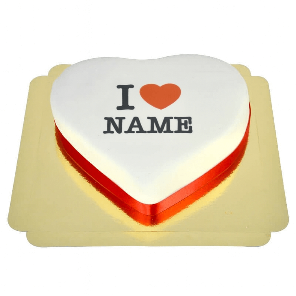 I love "imię" tort serce