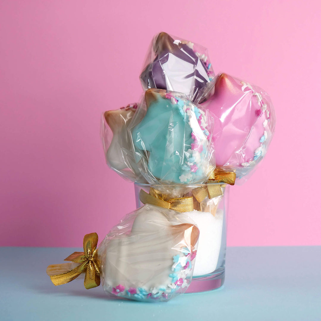 Kolorowe Jednorożce - Cake-Pops (10 Sztuk)