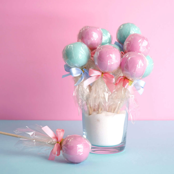 Pyszne Cake-Popsy z kolorową glazurą (12 sztuk)