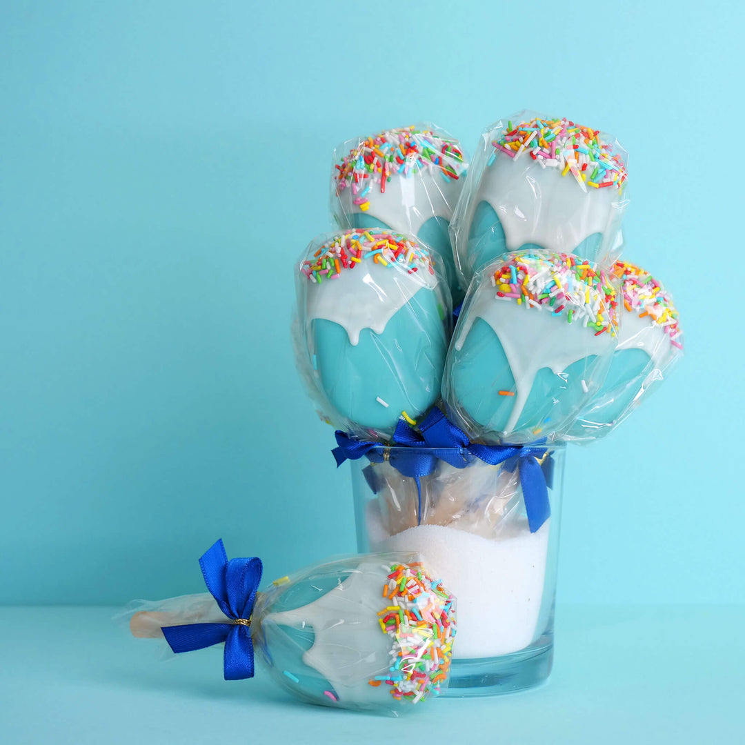 Cake-Pops – Niebieskie lody na patyku (10 sztuk)