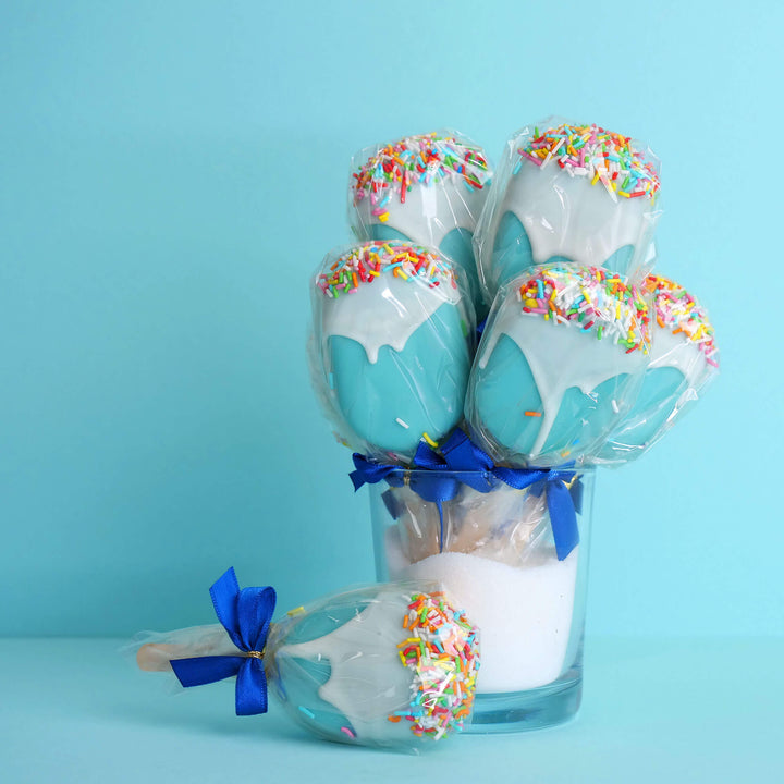 Cake-Pops – Niebieskie lody na patyku (10 sztuk)