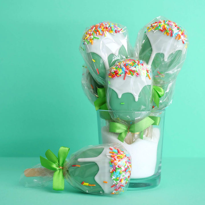Cake-Pops – Zielone lody na patyku (10 sztuk)