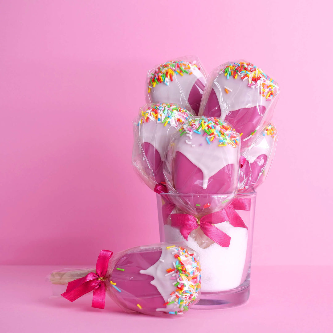 Cake-Pops – Różowe lody na patyku (10 sztuk)