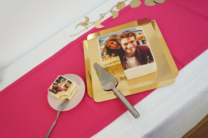 Kwadratowy tort fotograficzny