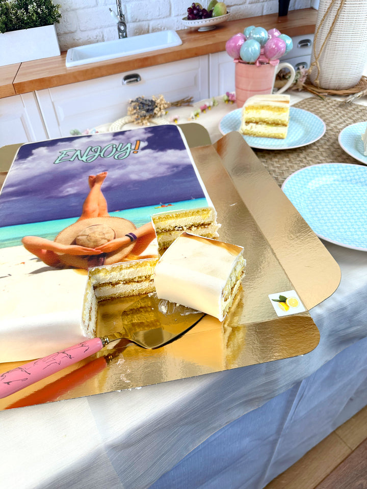 Tort ze zdjęciem bez ramki