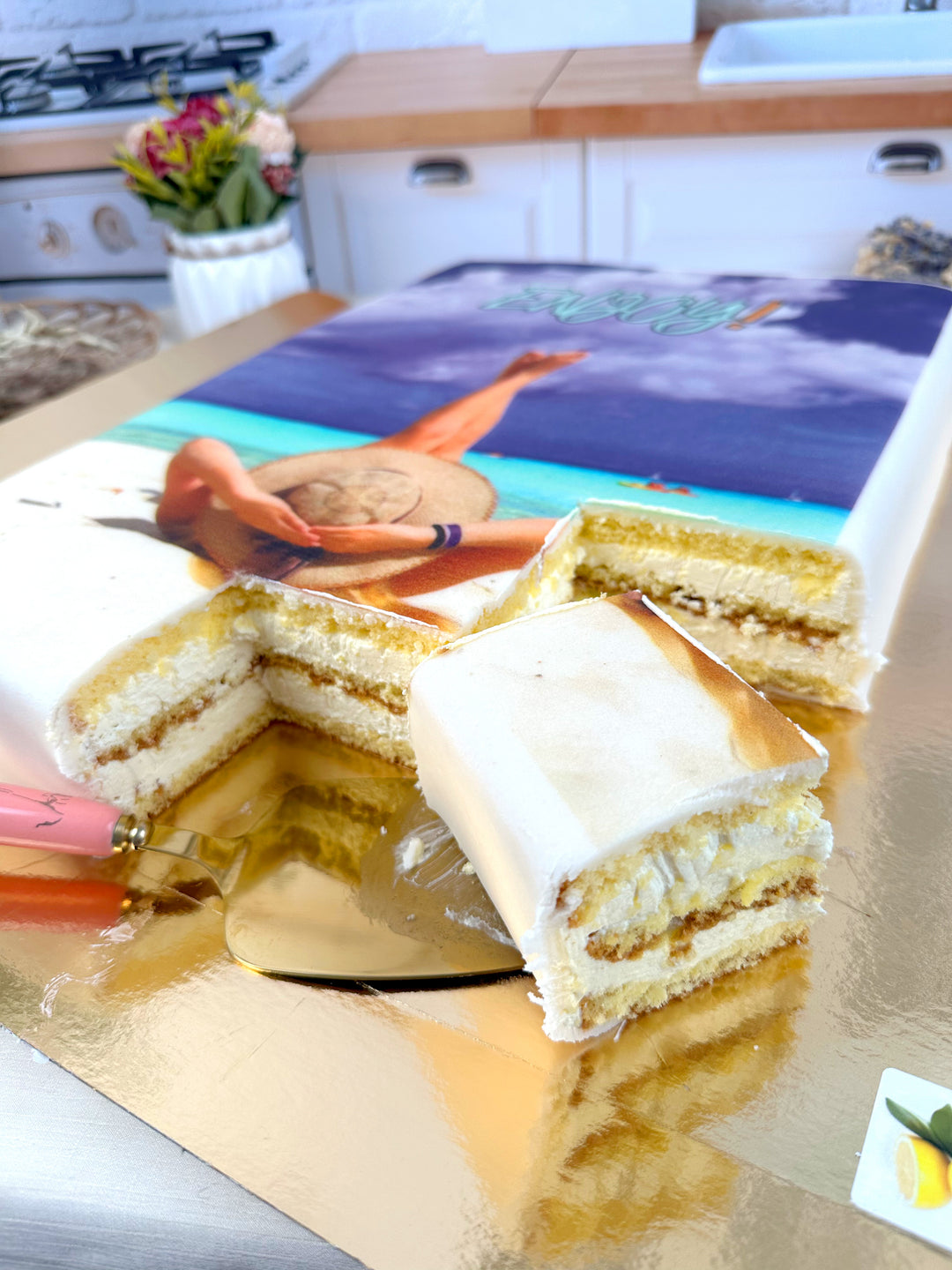Tort ze zdjęciem bez ramki