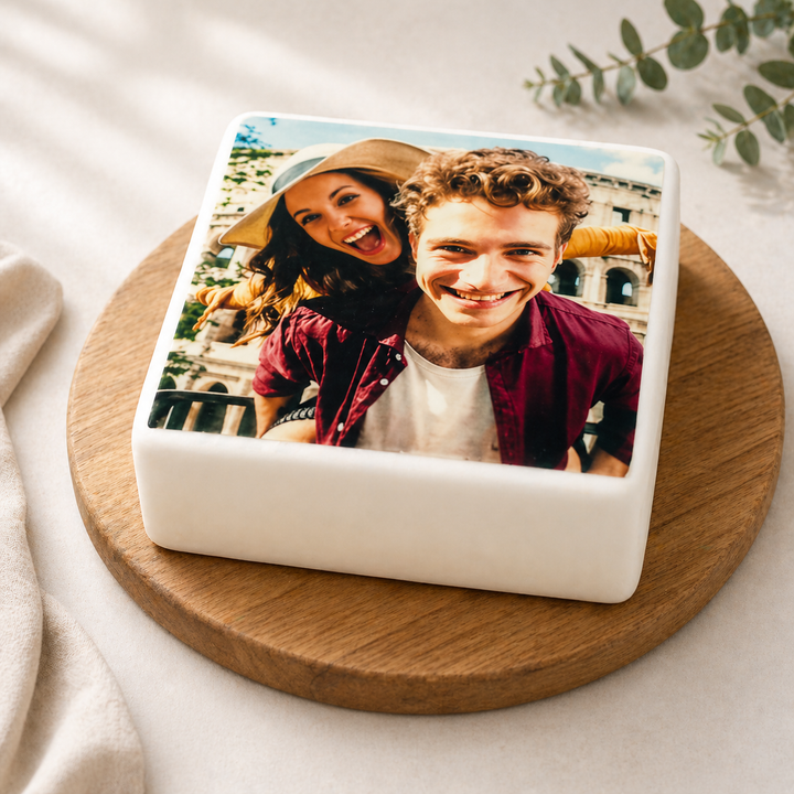 Kwadratowy tort fotograficzny