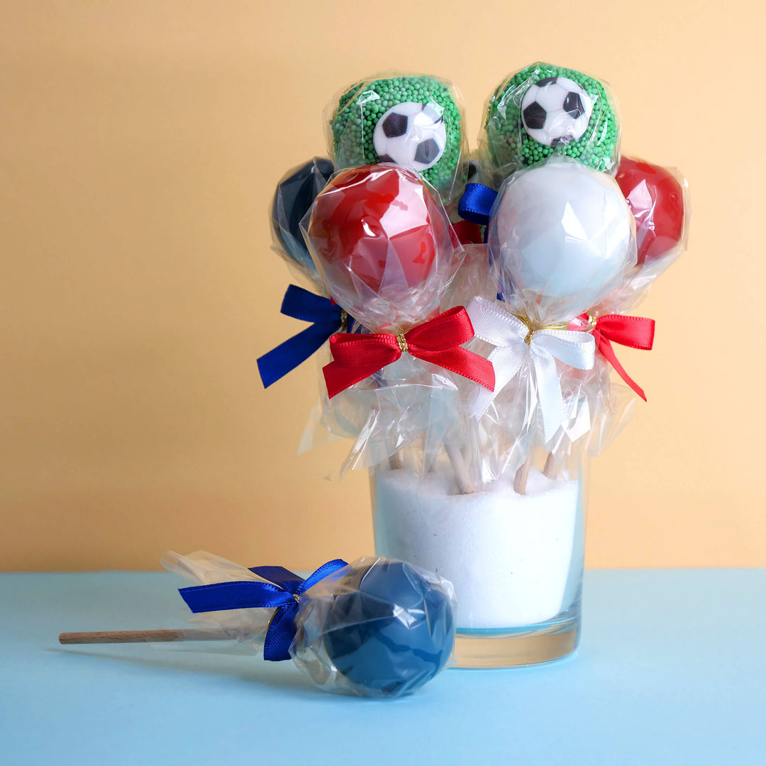 Cake pops piłkarskie Francja (12 sztuk)