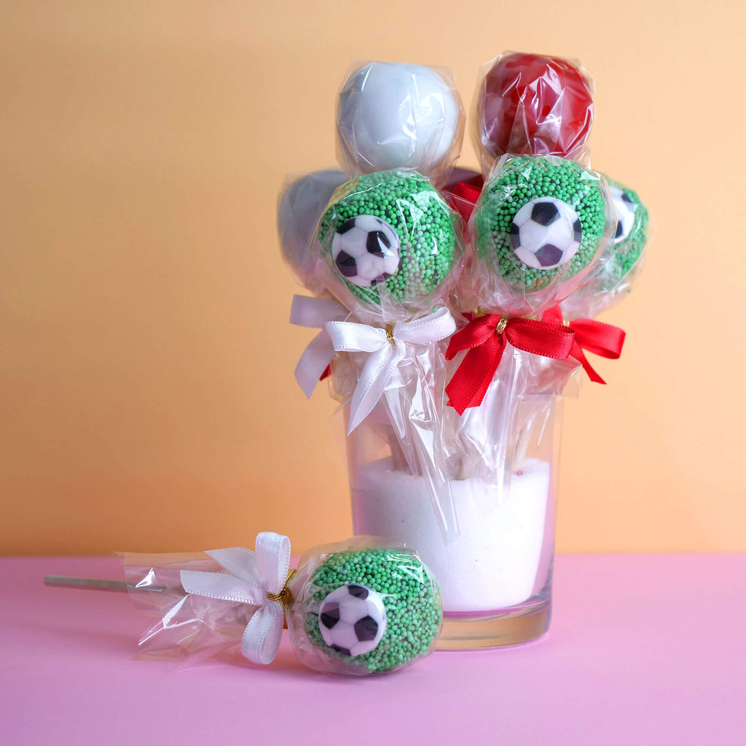 Cake-Popsy piłkarskie Mistrzostwa Świata (12 sztuk).