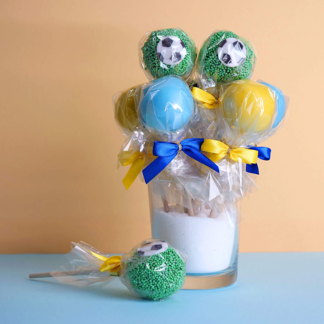 Cake-Popsy piłkarskie Szwecja (12 sztuk)