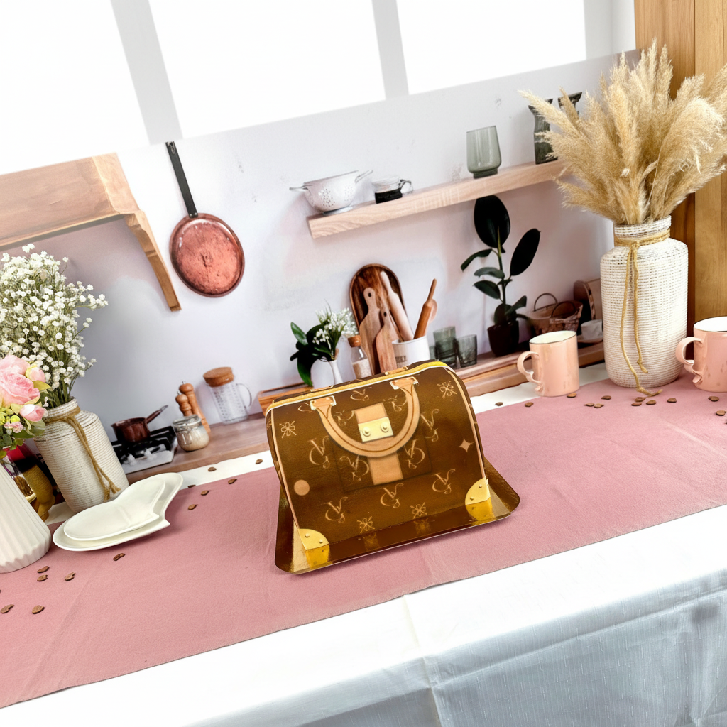 Tort w kształcie torebki VG, brązowy