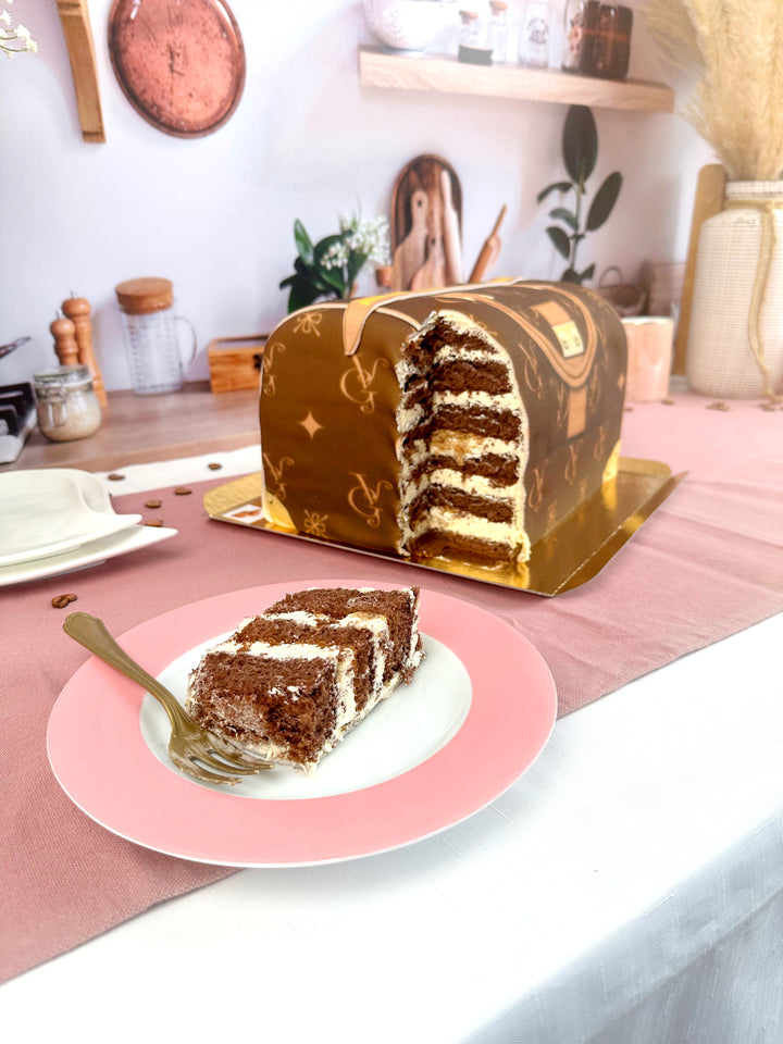 Tort w kształcie torebki VG, brązowy