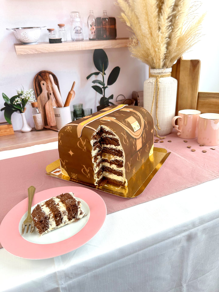 Tort w kształcie torebki VG, brązowy
