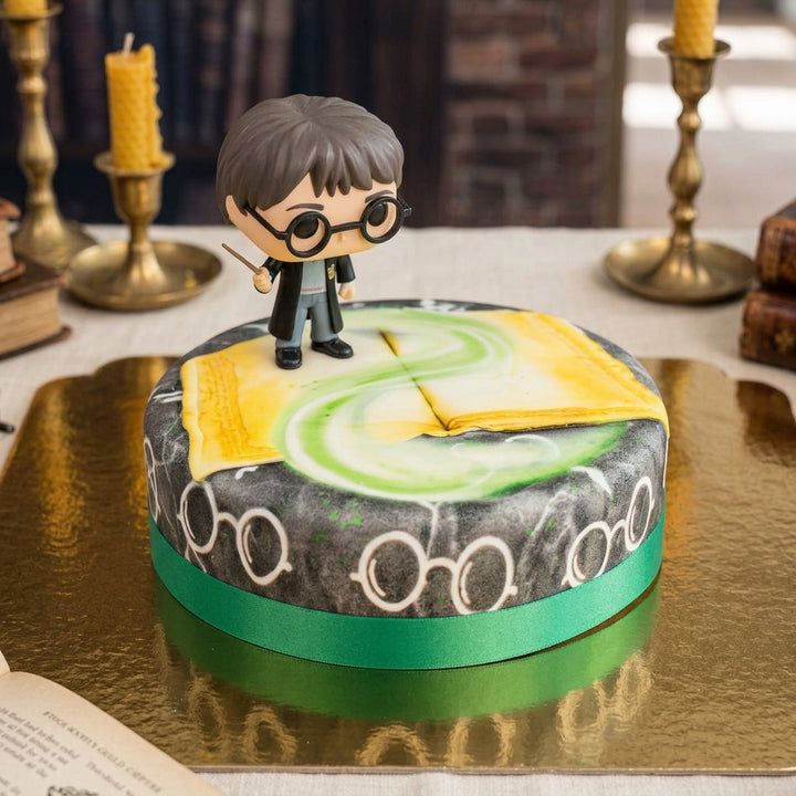 Harry Potter® na torcie z zielonym zaklęciem