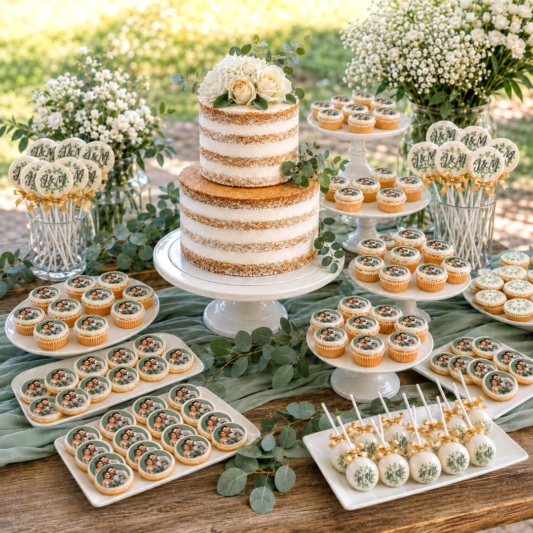 Hochzeitstorte & Sweet Table Rundum-sorglos-Komplettpaket
