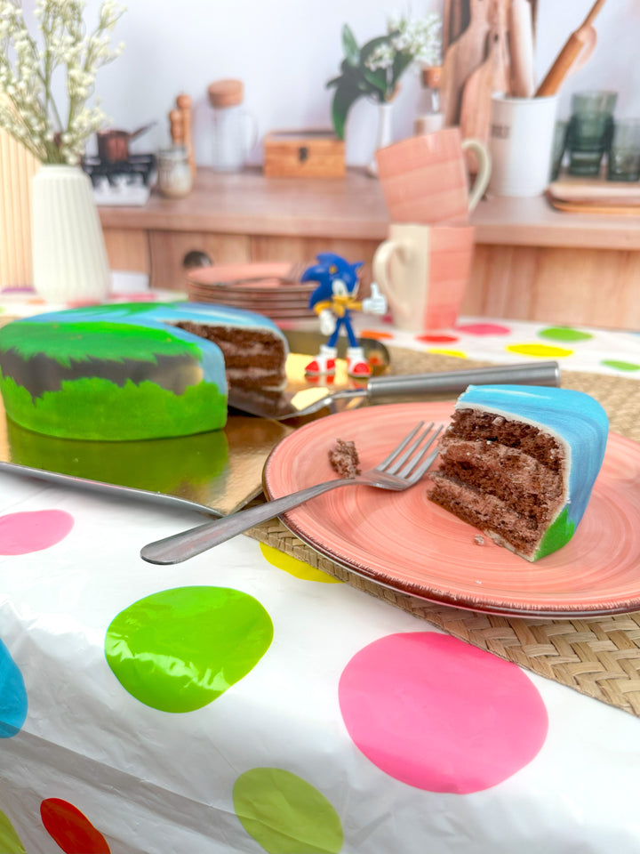 Figurka Sonic® na torcie w kształcie wyspy