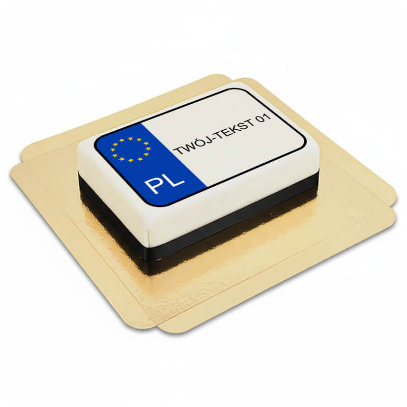Tort tablica rejestracyjna Polska