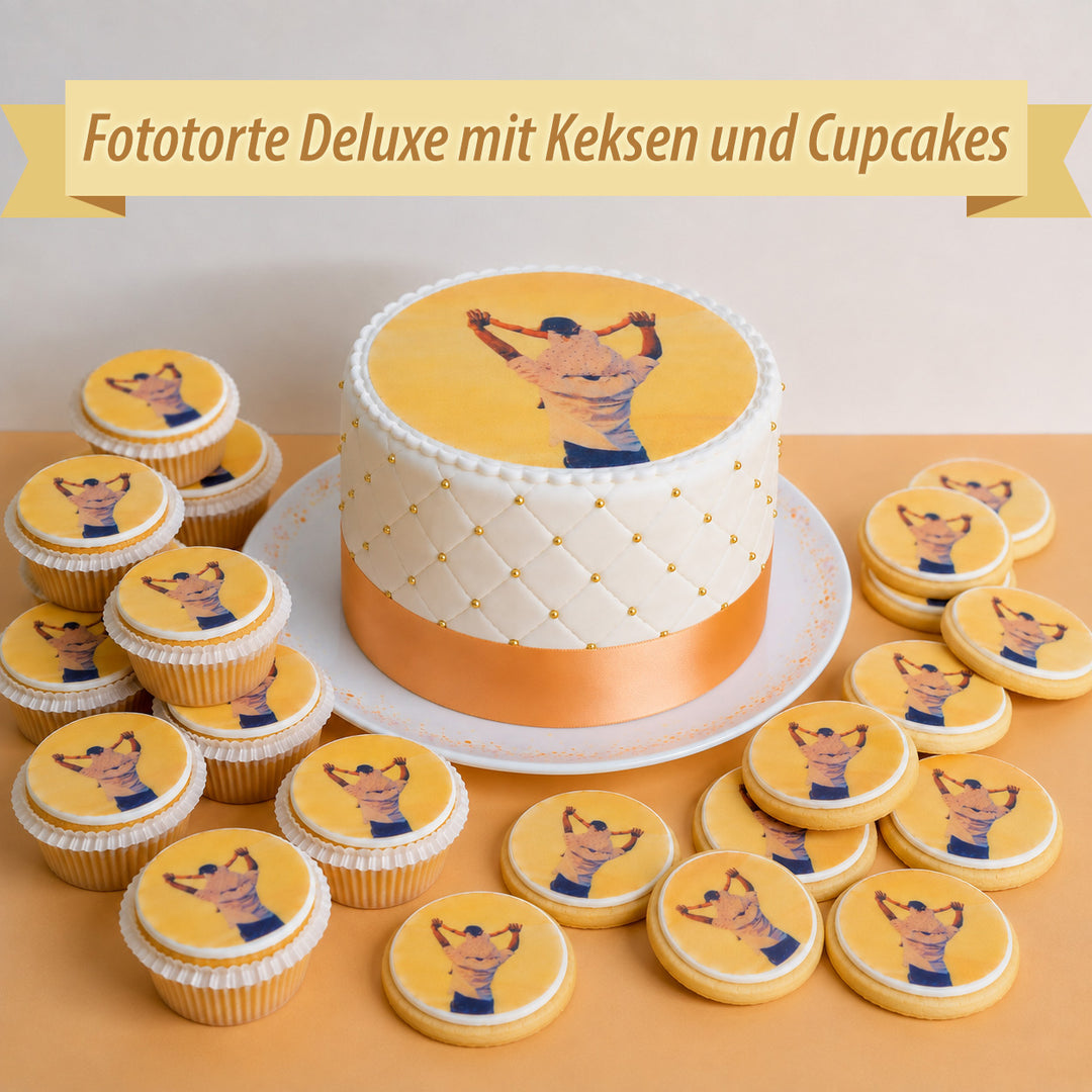 Fototorten-Set mit Keksen oder Cupcakes – bis zu 19 % sparen