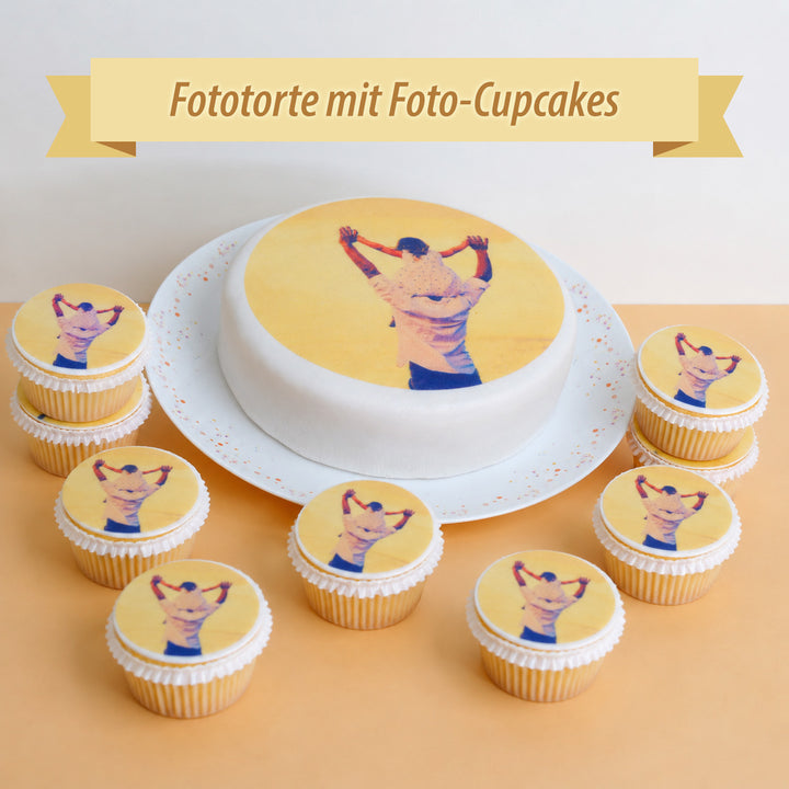 Fototorten-Set mit Keksen oder Cupcakes – bis zu 19 % sparen