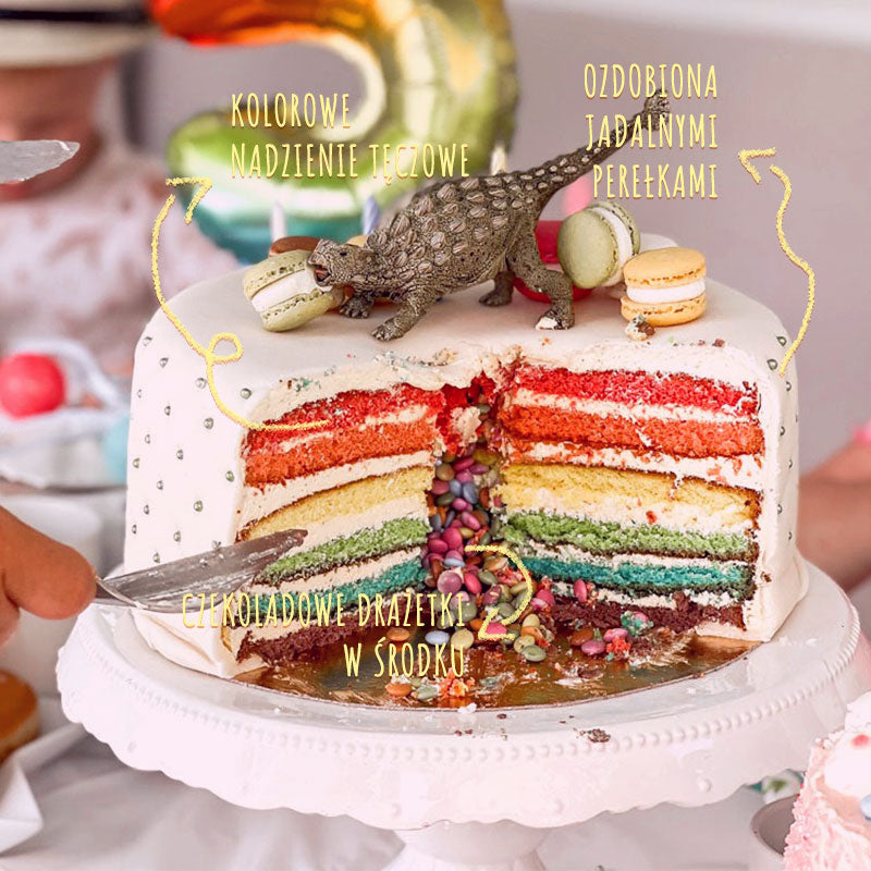 Tort Happy Birthday Deluxe - różne kolory