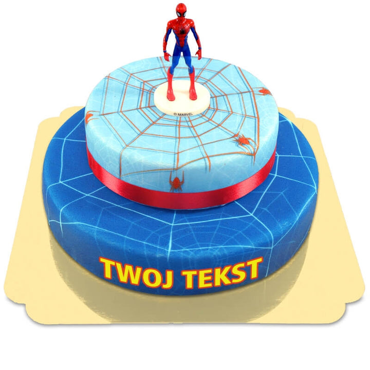 Spiderman® na dwupiętrowym torcie z pajęczaną