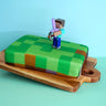 Figurka Minecraft® na torcie z motywem świata gier