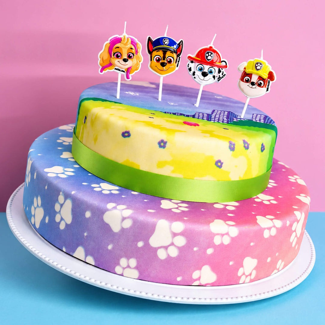 Paw Patrol® na dwupiętrowym kolorowym torcie łąkowym