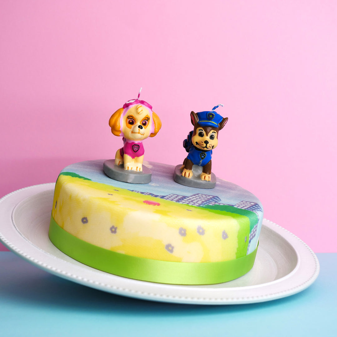 Paw Patrol® auf bunter Wiesen-Torte