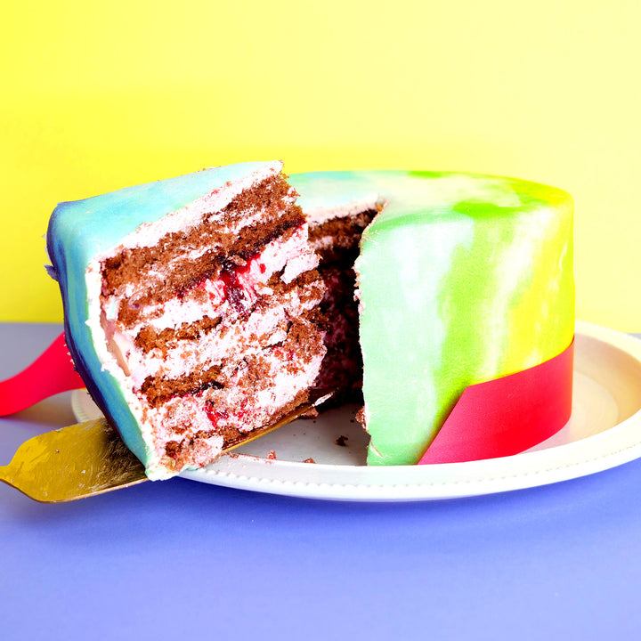 Tort - kolory tęczy