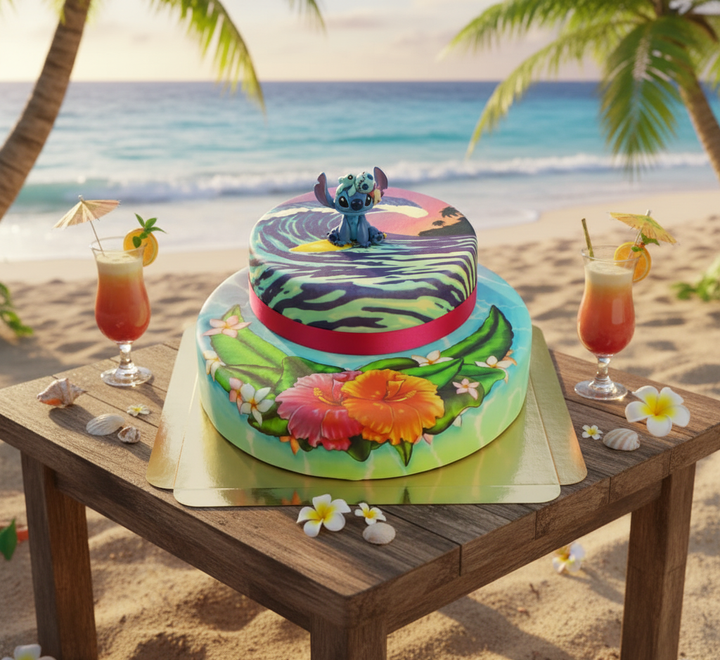 Stitch® na dwupoziomowym torcie surfingowym