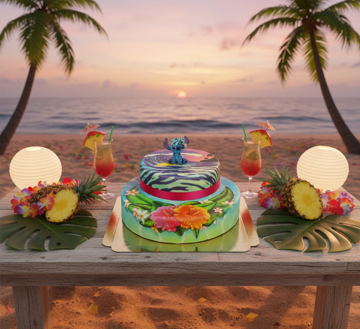 Stitch® na dwupoziomowym torcie surfingowym