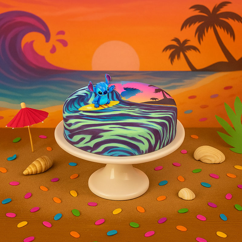 Stitch® ścieg na surferskim torcie