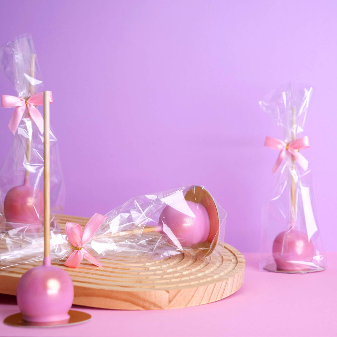 Walentynkowe Cake-Popsy Deluxe- Różowe (10 sztuk)