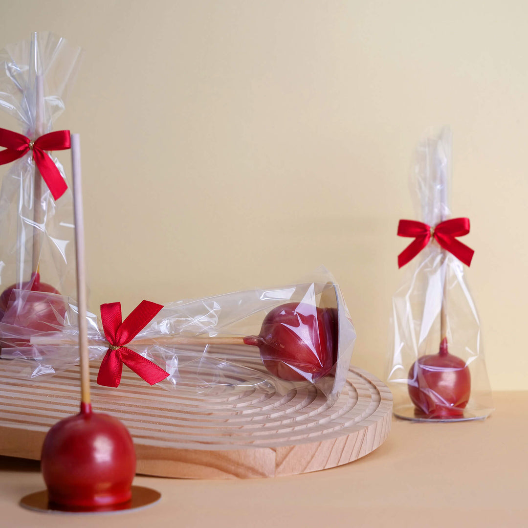Walentynkowe Cake-Popsy Deluxe- czerwone (10 sztuk)