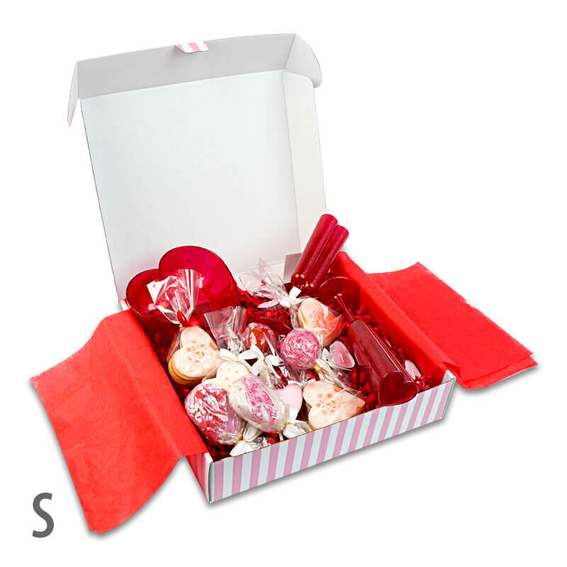 Walentynkowe pudełko-prezent- czerwone