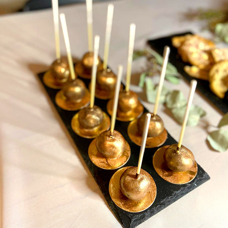 Złote Deluxe Cake-Pops (10 Sztuk)