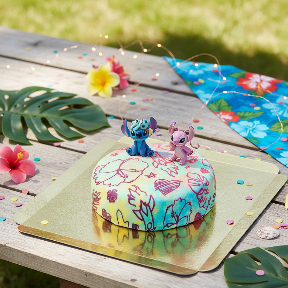 Angel & Stitch® na torcie