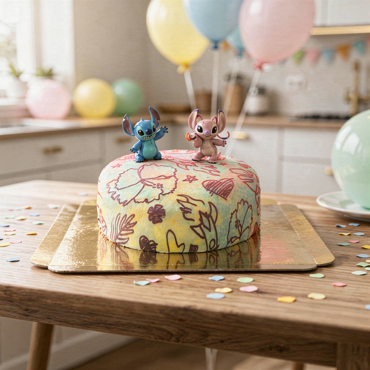Angel & Stitch® na torcie