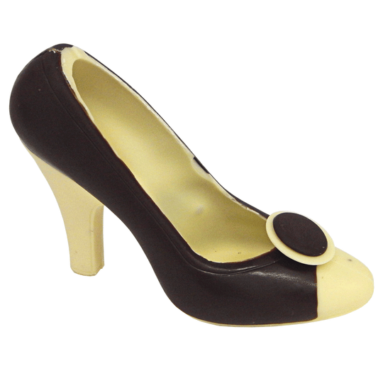 Czarno-biały czekoladowy pantofelek